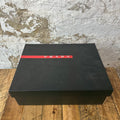 Prada Americas Cup High Red Patent Black Sz 8