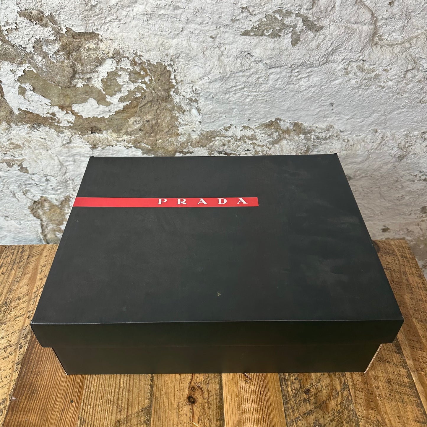 Prada Americas Cup High Red Patent Black Sz 8