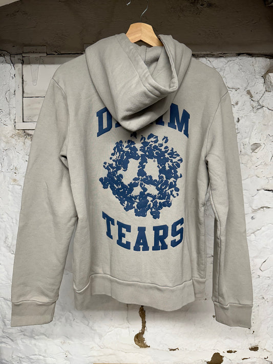 Denim Tears Chest Logo Zip Up Hoodie Sz S DS