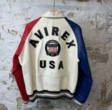 Avirex Multicolor USA Leather Jacket Sz M