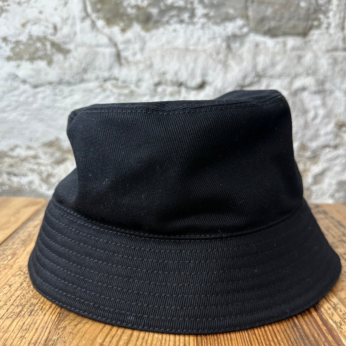 Prada Drill Black Bucket Hat Sz L