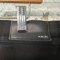 Amiri MX1 Brown Suede Black Denim Jeans Sz 36