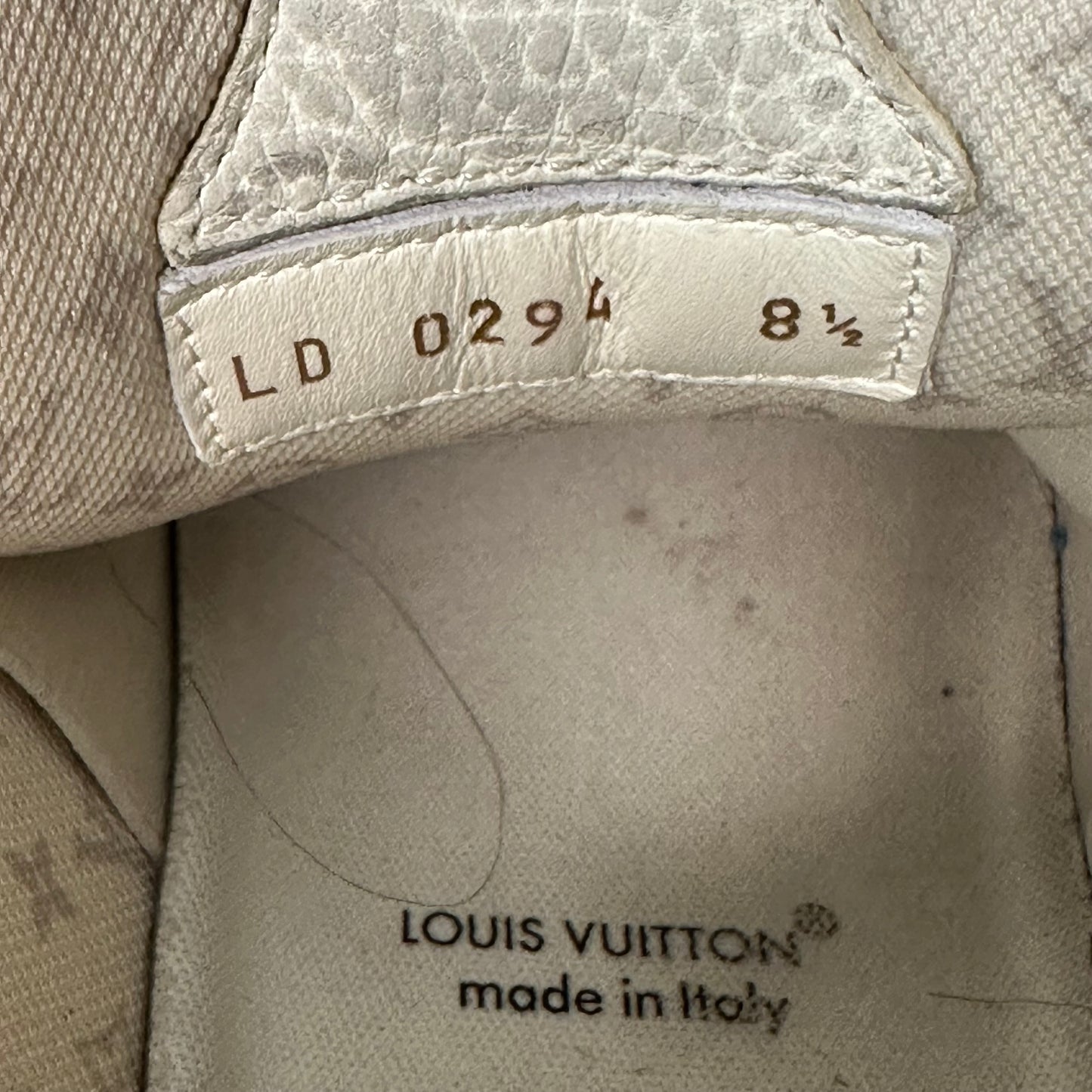 Louis Vuitton Beige Skate Sneaker Sz 10 (8.5LV)