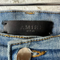 Amiri Purple Suede Core Logo Blue Denim Jeans Sz 32