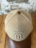 Burberry Wool Leather Baseball Hat Sz L