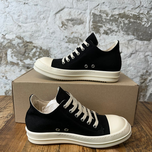 Rick Owens DRKSHDW Black Canvas Milk Sneaker Sz 6 (38) DS