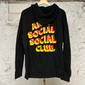 Anti Social Social Club Red Yellow Black Hoodie Sz M