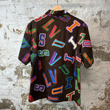 Louis Vuitton NBA Button Up Shirt Brown Sz S
