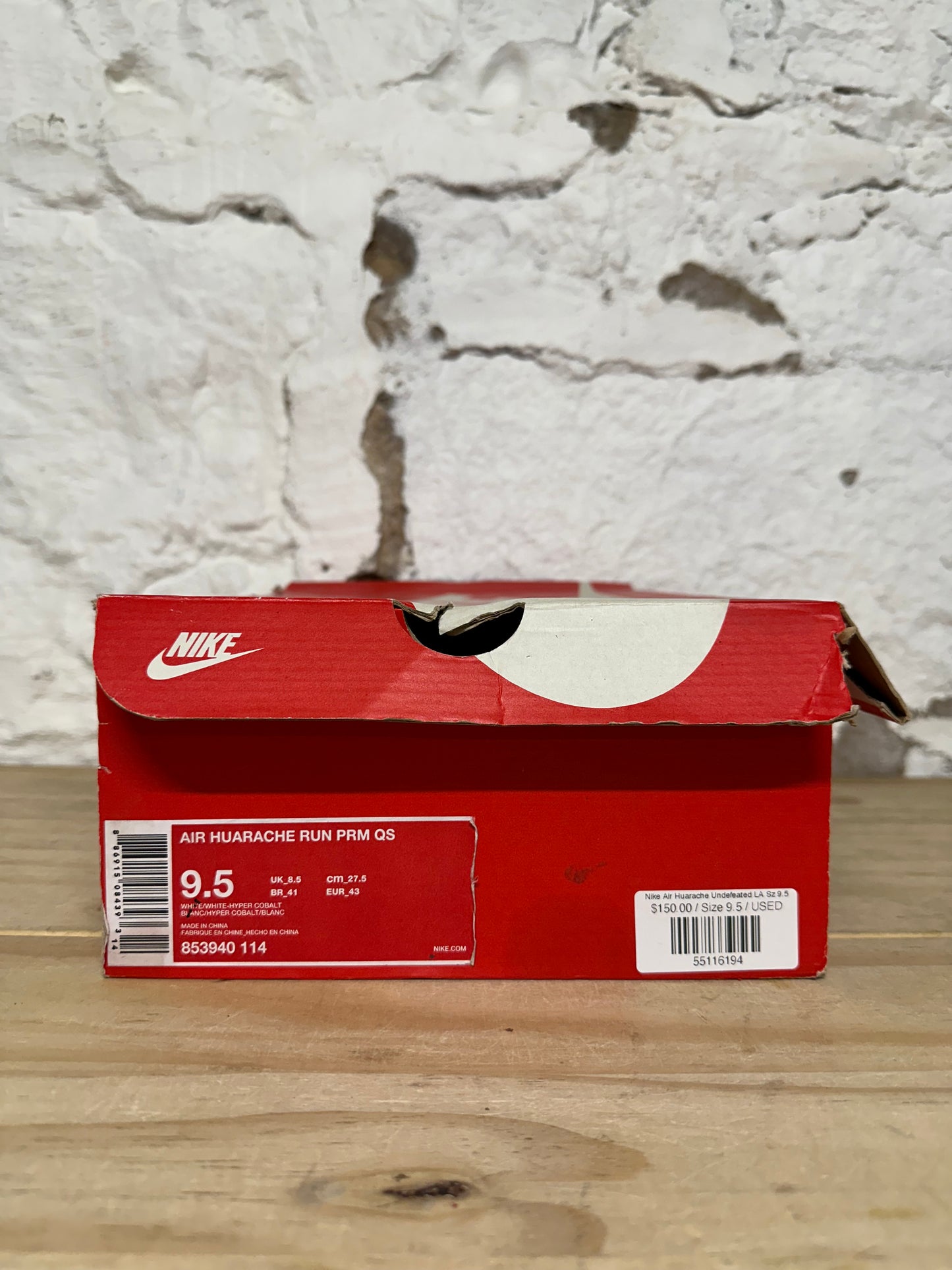 Nike Air Huarache Undefeated LA Sz 9.5