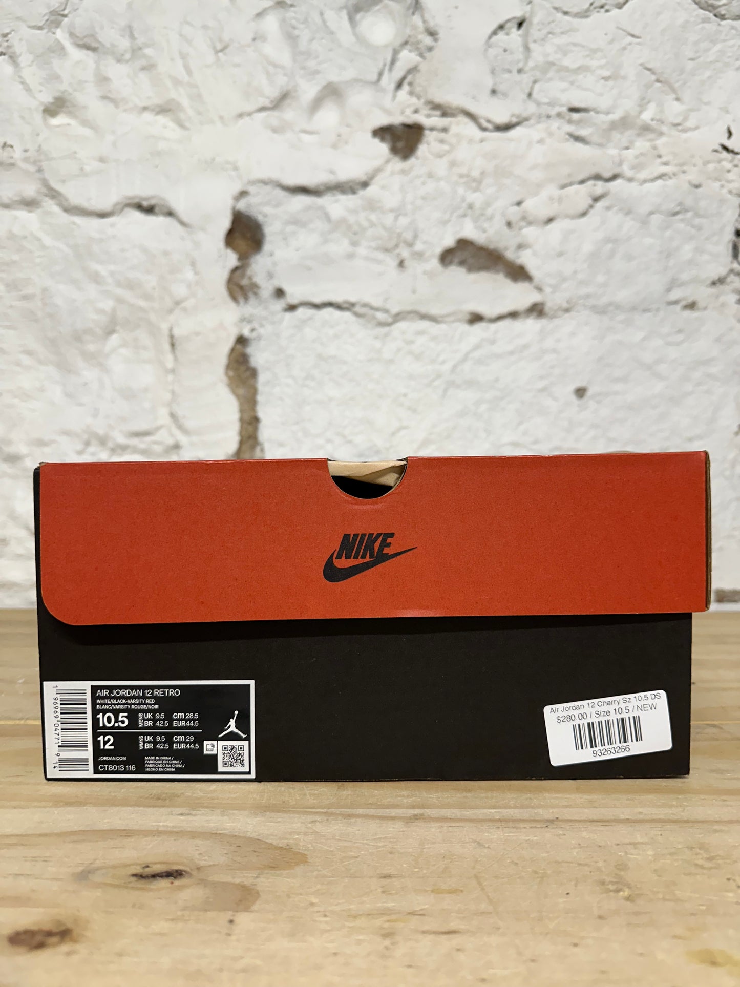 Air Jordan 12 Cherry Sz 10.5 DS