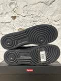 Nike Air Force 1 Low Supreme Black White Sz 10.5