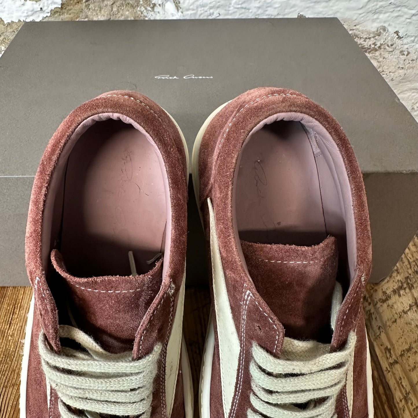 Rick Owens Vintage Dusty Pink Milk Sneaker Sz 6 (38.5)