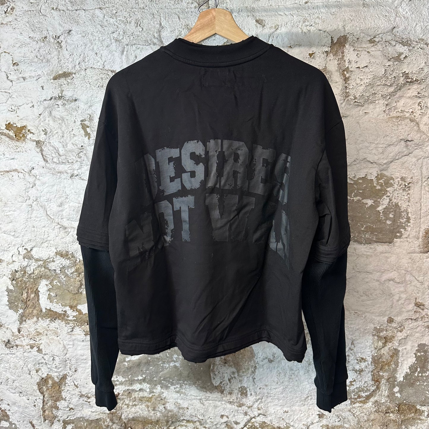 Bottega Desires War Black Thermal Long Sleeve Sz S