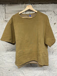 Yeezy Gap Fleece Back Yoke Tan T-Shirt Sz XXS