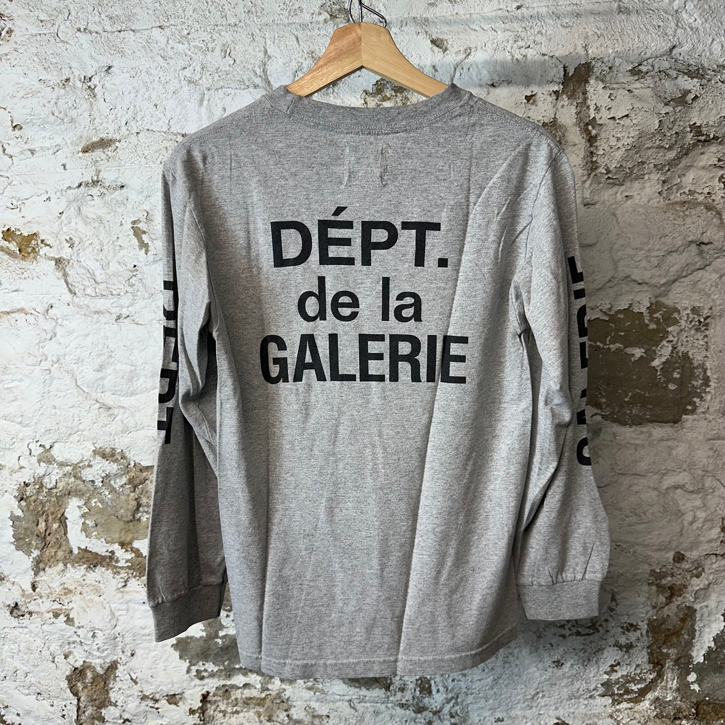 Gallery Dept Sleeve Spell L/s Grey Sz XS