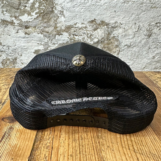 Chrome Hearts Triple Camo Crosses Black Trucker Hat