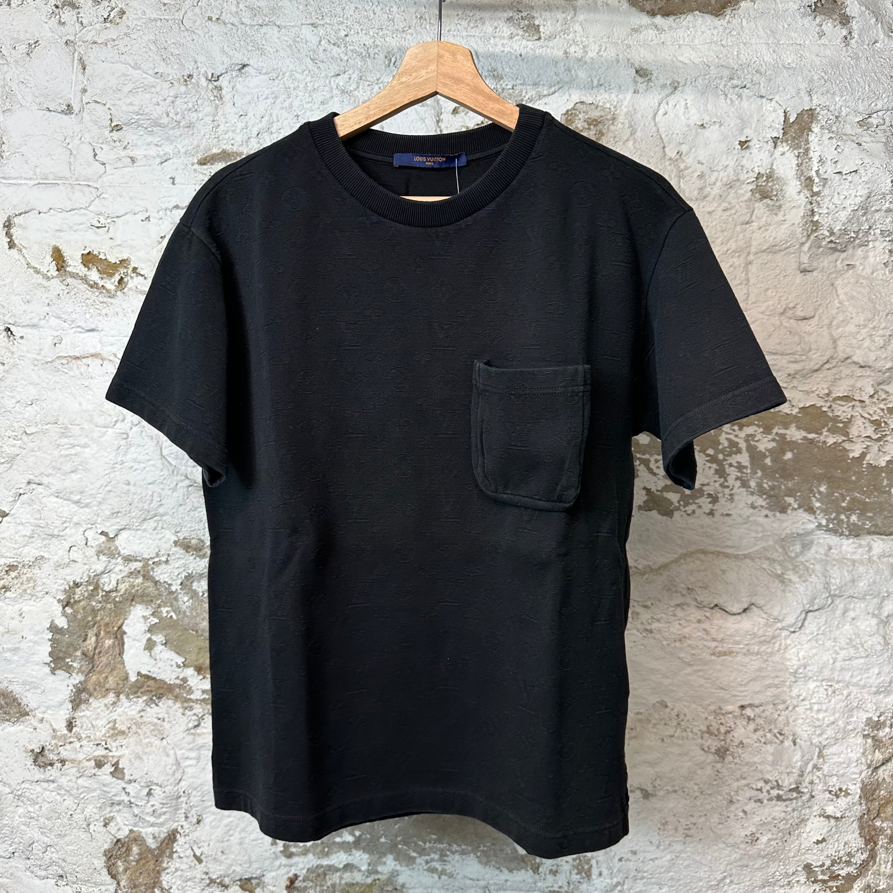 Louis Vuitton Black Monogram Pocket T-shirt Sz S