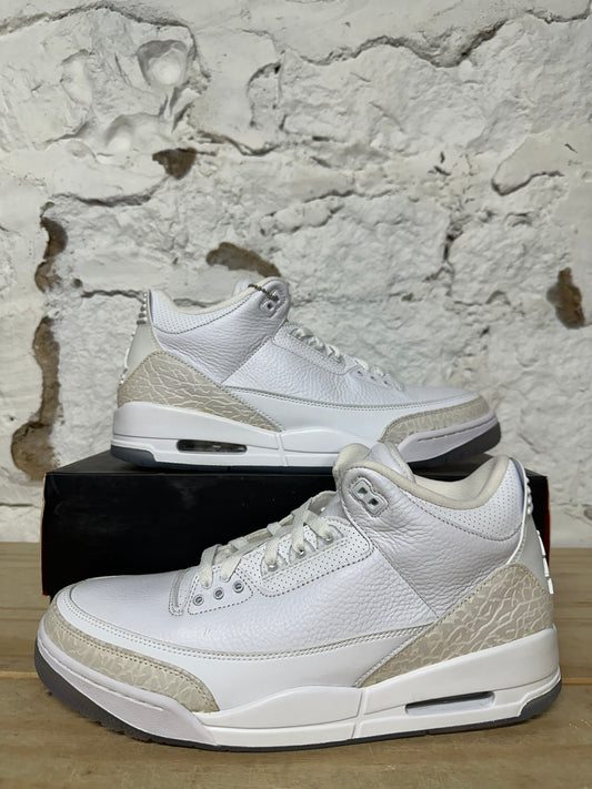 Air Jordan 3 Pure White Sz 12 DS