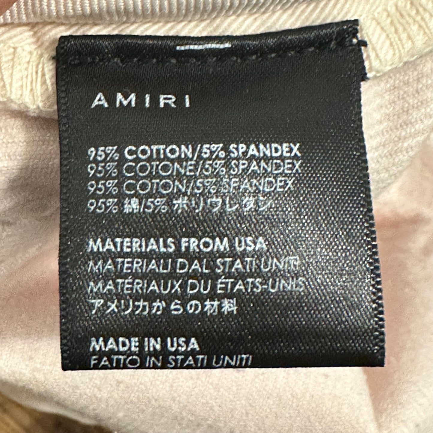Amiri Plain Pink Corduory Jeans Sz 31
