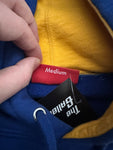 Supreme Big S Logo Blue Yellow Hoodie Sz M