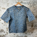 Dior Shoulder Zip Blue Camo T-Shirt Sz M