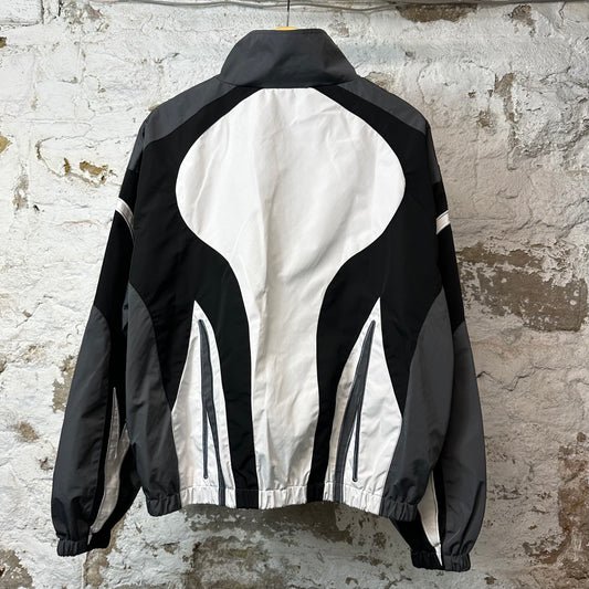 Vale Black White Gray Track Jacket Sz S