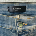 Amiri MX2 Multicolor Flannel Blue Denim Jeans Sz 31