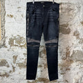Amiri MX2 Brown Paisley Black Denim Jeans Sz 36