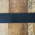 Supreme Repeat Logo Black Leather Belt Sz S