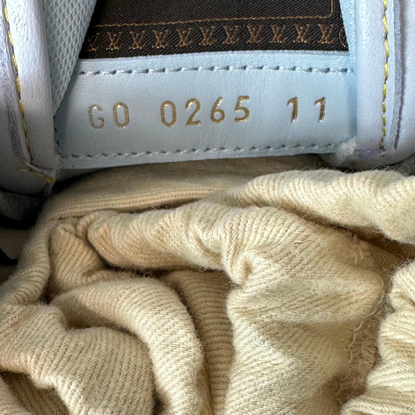 Louis Vuitton Buttersoft Blue Sneaker Sz 12.5 (11LV)