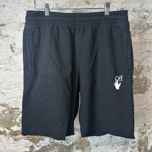 Off-White Gradient Black Sweat Shorts Sz L