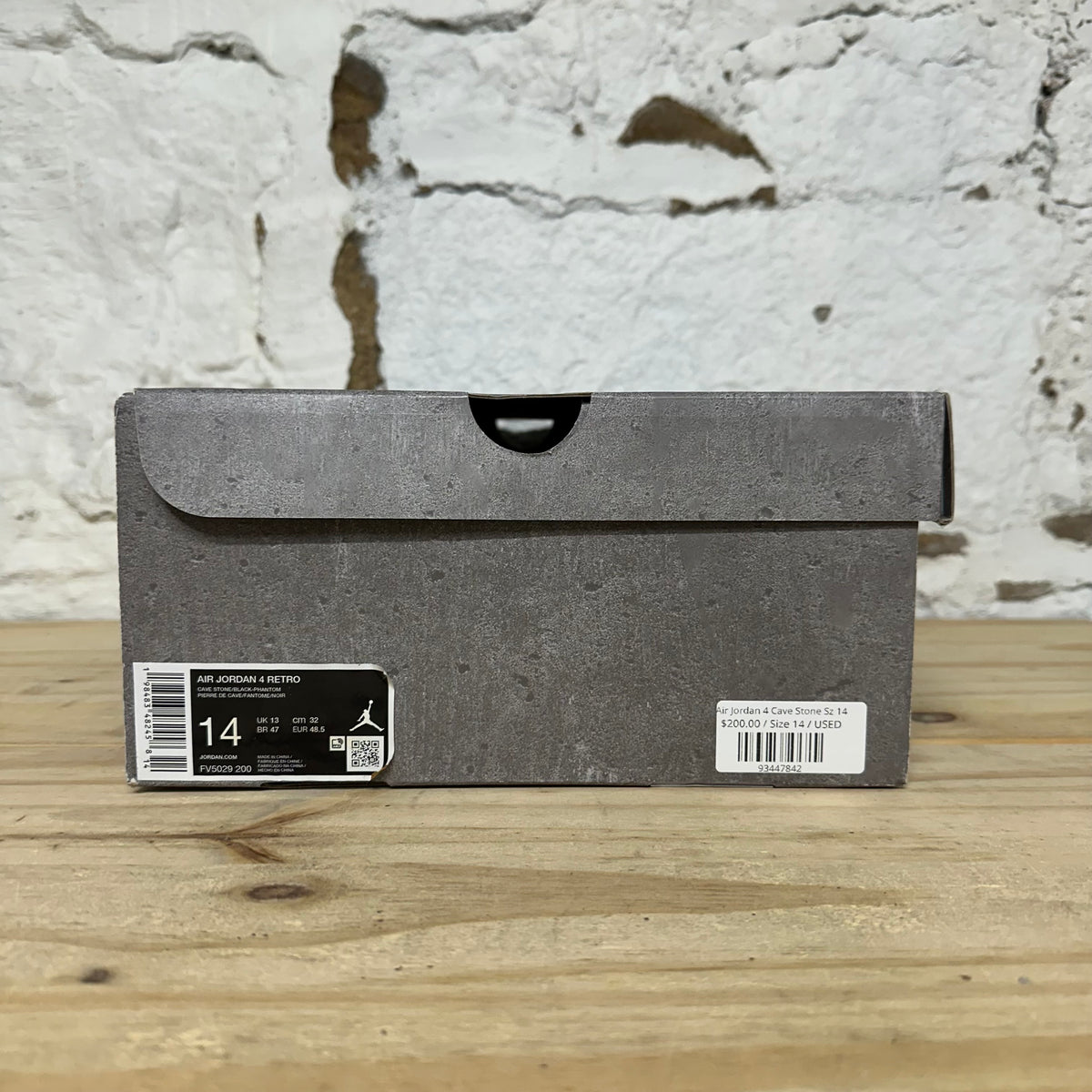 Air Jordan 4 Cave Stone Sz 14