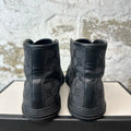 Gucci High Black GG Monogram Sneaker Sz 9.5