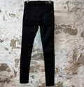 Amiri MX1 Brown Suede Black Denim Jeans Sz 28