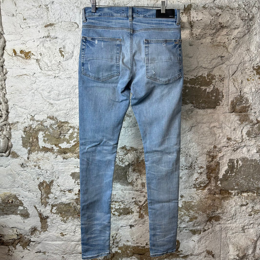 Amiri Plain Light Blue Denim Jeans Sz 31