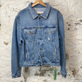 Off White Mirror Denim Jacket Blue Sz L