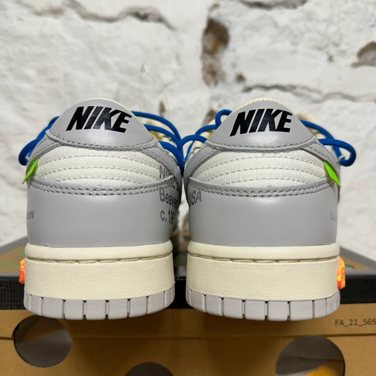Nike Dunk Low Off-White Lot 10 Sz 9 DS
