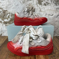 Lanvin Curb White Red Dyed Sneaker Sz 9 (42)