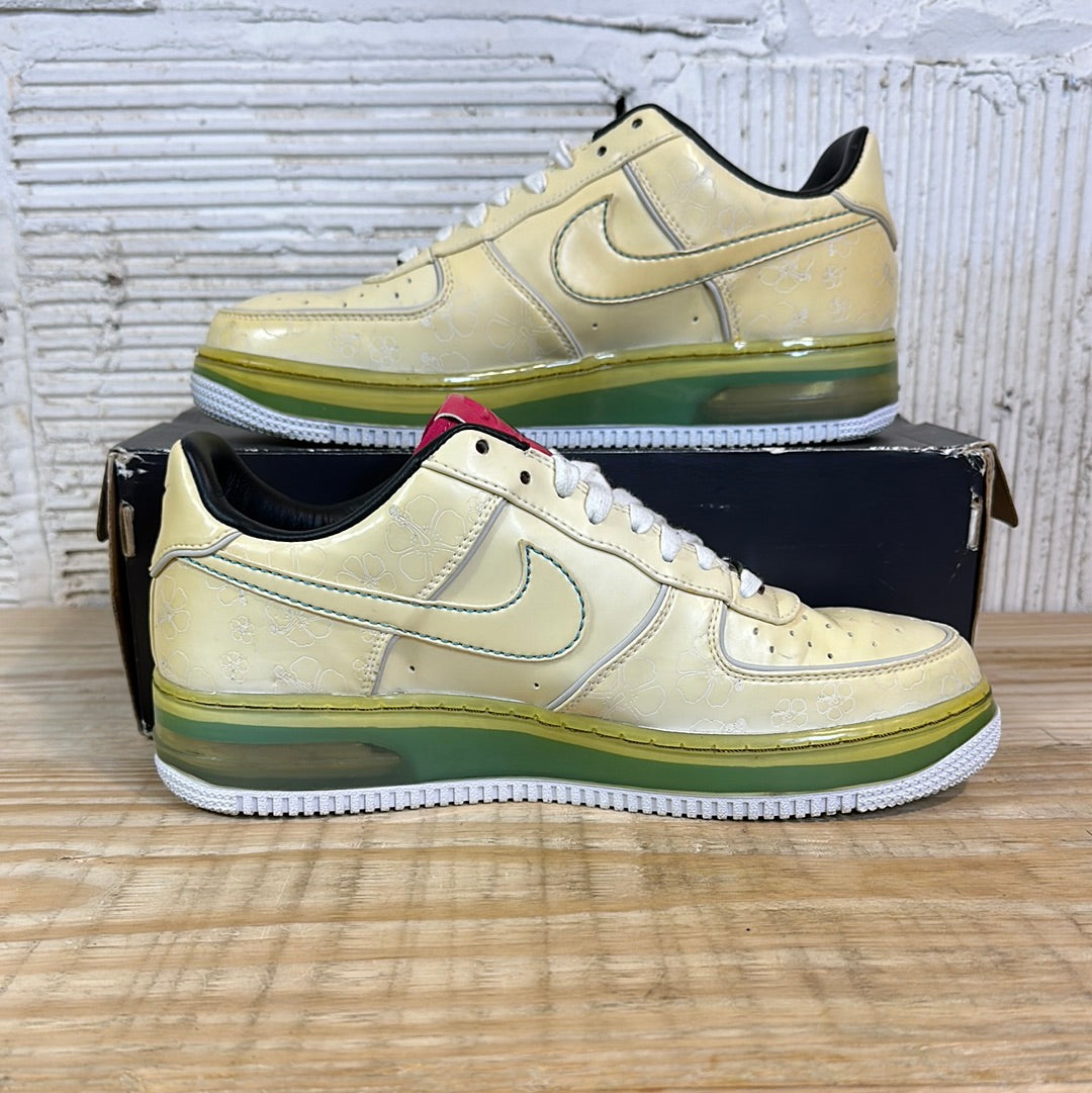 Nike Air Force 1 Low Supreme Max Air White Cerise Paradise Aqua Sz 9