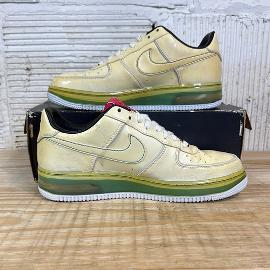 Nike Air Force 1 Low Supreme Max Air White Cerise Paradise Aqua Sz 9