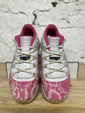 Air Jordan 11 Low Pink Snakeskin Sz 9 (10.5W)