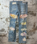Who Decides War Stained Glass Fusion Blue Denim Jeans Sz 40