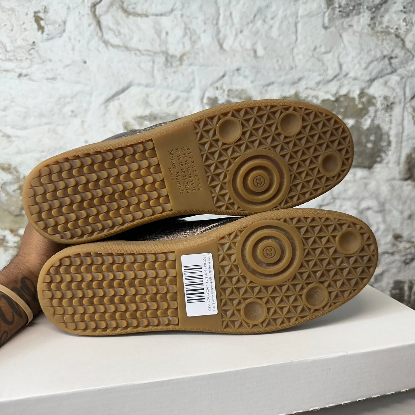 Maison Margiela High Bronze Sneaker Sz 8 (41)