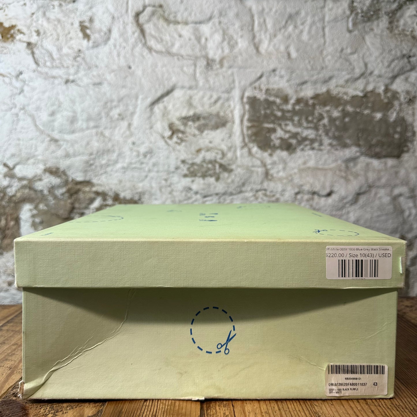 Off-White ODSY 1000 Blue Grey Black Sneaker Sz 10 (43)