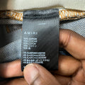 Amiri MX1 Black Paisley Blue Denim Jeans Sz 29