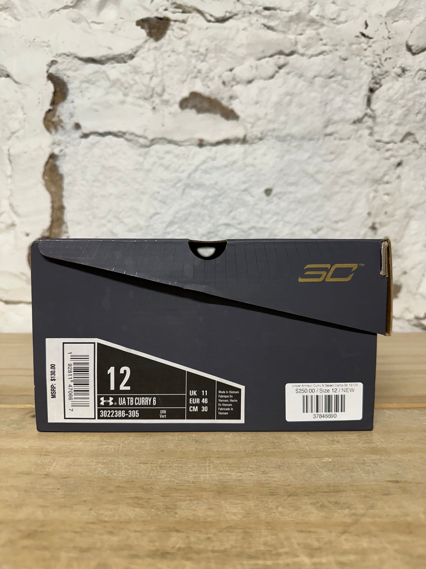 Under Armour Curry 6 Select Camp Sz 12 DS