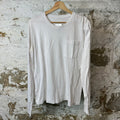 Chrome Hearts White Neck Spell White Long Sleeve Sz M