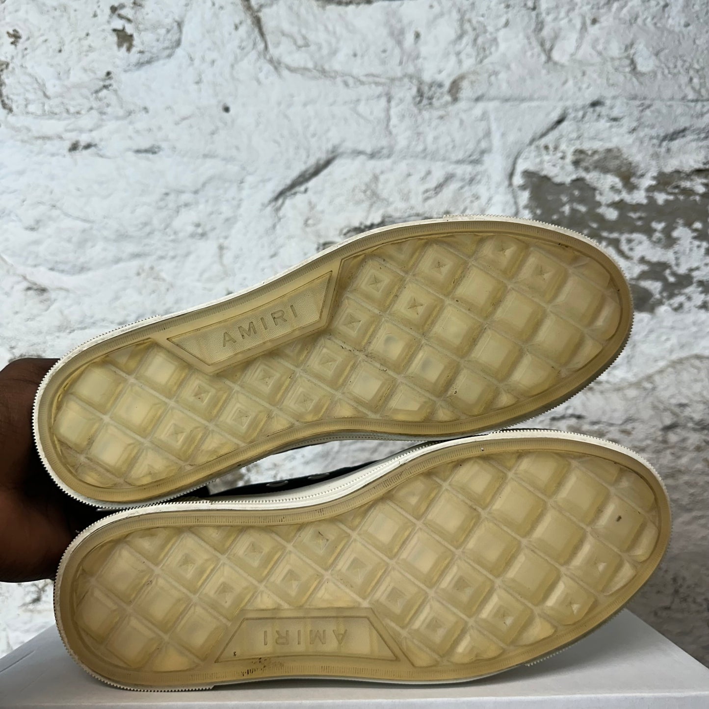 Amiri High White AM Forest Green White Sneaker Sz 8 (41)