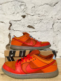 Nike SB Dunk Low Gamma Orange Fire And Ice Sz 11.5