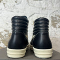 RIck Owens High Vintage Black Leather Milk Sneaker Sz 13 (46) DS